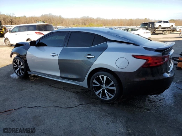 2017 Nissan Maxima Platinum with VIN 1N4AA6AP7HC432116, listed as a Copart auction lot 46874935 with 69,296 mi miles and Salvage Title. Bid and sale history available at carsss.com. Image 2.
