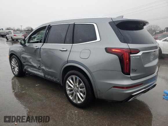 2024 Cadillac XT6 FWD Premium Luxury with VIN 1GYKPCRS5RZ702375, listed as a Copart auction lot 44265085 with 6,244 mi miles and Salvage Title. Bid and sale history available at carsss.com. Image 2.