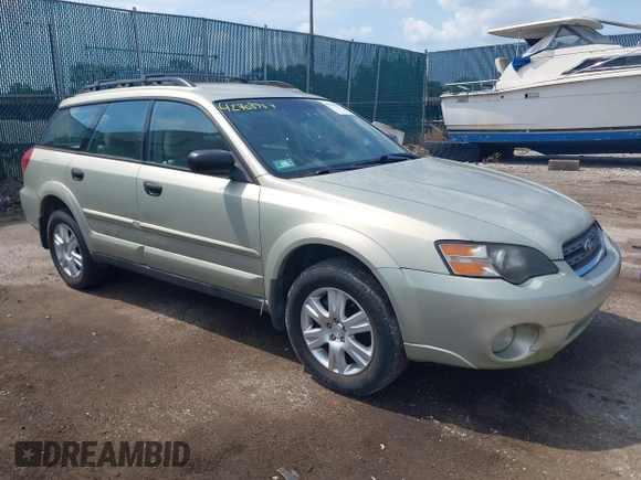 2005 Subaru Legacy Outback z VIN 4S4BP61C556300021, wystawiony jako IAAI lot #42708957 z przebiegiem Nie podano mil oraz . Historia ofert i sprzedaży dostępna na DreamBid. Obrazek 1.