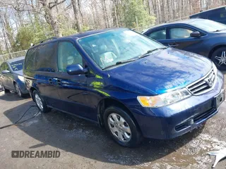 2004 Honda Odyssey EX-L with VIN 5FNRL18014B029507, listed as a IAAI auction lot 41790121 with 212,490 mi miles and . Bid and sale history available at DreamBid. Image 1.