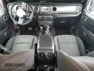 2021 Jeep Wrangler Unlimited Sahara with VIN 1C4HJXEN8MW613404, listed as a Copart auction lot 47881735 with 48,379 mi miles and Salvage title. Bid and sale history available at DreamBid. Image 8.