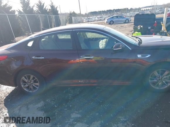2016 Kia Optima LX Turbo with VIN 5XXGT4L14GG001906, listed as a IAAI auction lot 41543931 with 34,907 mi miles. Bid and sale history available at carsss.com. Image 13.