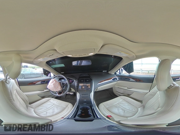 2014 Lincoln MKZ Hybrid with VIN 3LN6L2LU4ER808818, listed as a Copart auction lot 57411395 with 95,775 mi miles and Salvage title. Bid and sale history available at DreamBid. Image 14.