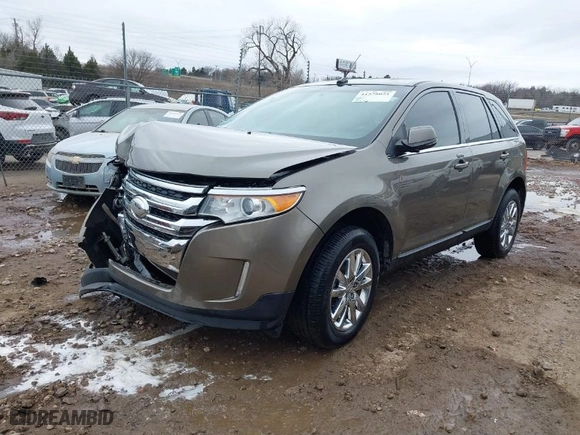 2014 Ford Edge Limited with VIN 2FMDK3KC7EBA05475, listed as a IAAI auction lot 41578021 with 106,574 mi miles. Bid and sale history available at carsss.com. Image 2.