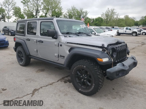 2020 Jeep Wrangler Unlimited Sport с VIN 1C4HJXDG1LW206543, выставлен на аукционе Copart как лот 55635105 с пробегом 68 808 миль миль и Списание • Salvage title. История ставок и продаж доступна на DreamBid. Изображение 4.