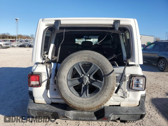 2019 Jeep Wrangler Unlimited Sahara with VIN 1C4HJXEGXKW651960, listed as a Copart auction lot 84255444 with 61,982 mi miles and Salvage title. Bid and sale history available at DreamBid. Image 6.