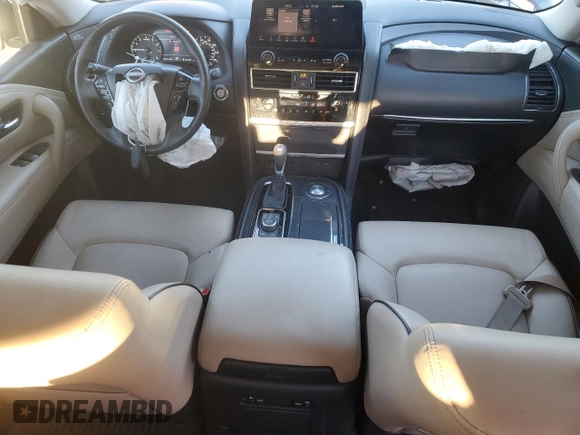 2021 Nissan Armada SV with VIN JN8AY2AC7M9147231, listed as a Copart auction lot 84339974 with 62,110 mi miles and Salvage Title. Bid and sale history available at carsss.com. Image 8.
