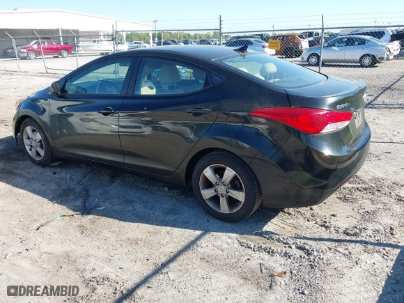 2011 Hyundai Elantra Ltd with VIN KMHDH4AE5BU143903, listed as a IAAI auction lot 41784556 with 182,009 mi miles. Bid and sale history available at carsss.com. Image 3.