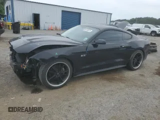 2020 Ford Mustang EcoBoost with VIN 1FA6P8THXL5167016, listed as a Copart auction lot 53703615 with 45,468 mi miles and Salvage Title. Bid and sale history available at carsss.com. Image 1.