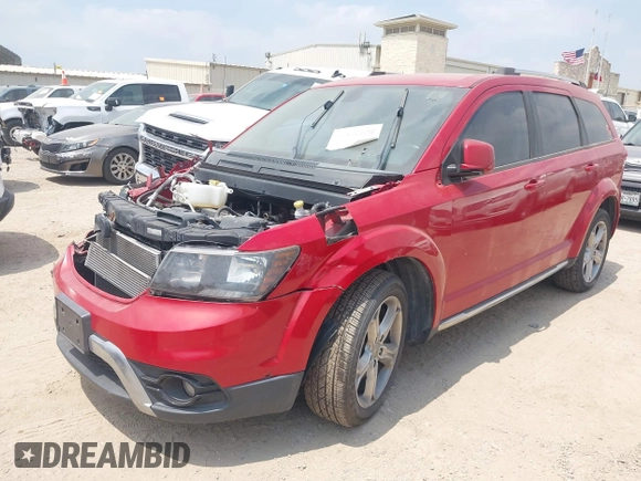 2017 Dodge Journey Crossroad Plus with VIN 3C4PDCGB0HT516790, listed as a IAAI auction lot 42163532 with 83,189 mi miles. Bid and sale history available at carsss.com. Image 2.