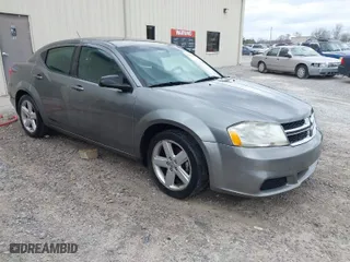 2013 Dodge Avenger SE with VIN 1C3CDZAB9DN707407, listed as a IAAI auction lot 41838057 with NaN miles. Bid and sale history available at carsss.com. Image 1.