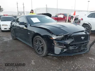 2023 Ford Mustang GT with VIN 1FA6P8CF5P5307364, listed as a IAAI auction lot 41168904 with 23,665 mi miles. Bid and sale history available at carsss.com. Image 1.