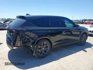 2022 Acura MDX w/A-Spec Package with VIN 5J8YE1H09NL043709, listed as a Copart auction lot 57502445 with 32,046 mi miles and Salvage title. Bid and sale history available at DreamBid. Image 3.