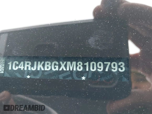 2021 Jeep Grand Cherokee Limited z VIN 1C4RJKBGXM8109793, wystawiony jako IAAI lot #42179993 z przebiegiem 48 250 mil mil oraz . Historia ofert i sprzedaży dostępna na DreamBid. Obrazek 9.