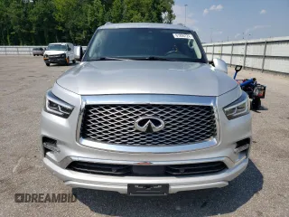 2020 Infiniti QX80 LUXE with VIN JN8AZ2NE7L9255159, listed as a Copart auction lot 61895724 with 113,974 mi miles and Salvage Title. Bid and sale history available at carsss.com. Image 5.
