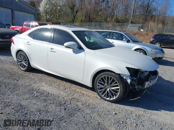 2014 Lexus IS 250 with VIN JTHCF1D21E5005746, listed as a IAAI auction lot 41892900 with 136,295 mi miles. Bid and sale history available at carsss.com. Image 1.