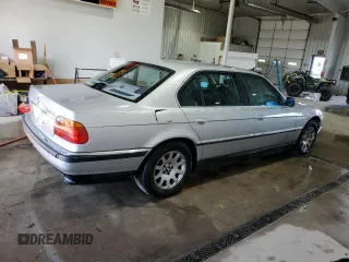 2000 BMW 7 Series 740iL with VIN WBAGH8341YDP13706, listed as a Copart auction lot 78727604 with 215,793 mi miles and Salvage Title. Bid and sale history available at carsss.com. Image 3.