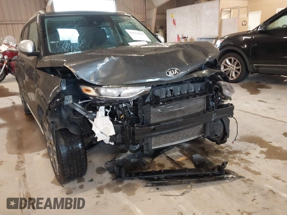 2021 Kia Soul LX with VIN KNDJ23AU5M7770063, listed as a IAAI auction lot 41554244 with 55,365 mi miles. Bid and sale history available at carsss.com. Image 6.