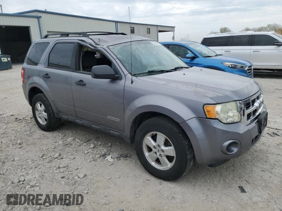 2008 Ford Escape XLS with VIN 1FMCU02Z98KB67465, listed as a Copart auction lot 53010045 with 189,367 mi miles and Clean title. Bid and sale history available at DreamBid. Image 4.