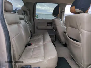 2005 Ford F-150 XLT with VIN 1FTPW14505KB44720, listed as a Copart auction lot 42206155 with 0 mi miles and Salvage Title. Bid and sale history available at carsss.com. Image 10.