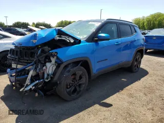 2018 Jeep Compass Latitude with VIN 3C4NJDBB1JT453475, listed as a Copart auction lot 56376195 with 82,550 mi miles and Clean Title. Bid and sale history available at DreamBid. Image 1.