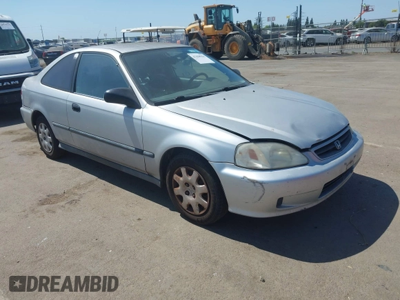 2000 Honda Civic DX z VIN 1HGEJ6221YL019348, wystawiony jako IAAI lot #42430704 z przebiegiem 218 349 mil mil oraz . Historia ofert i sprzedaży dostępna na DreamBid. Obrazek 1.