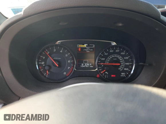 2018 Subaru WRX Premium with VIN JF1VA1B60J9825260, listed as a Copart auction lot 81662744 with 104,761 mi miles and Salvage Title. Bid and sale history available at carsss.com. Image 9.