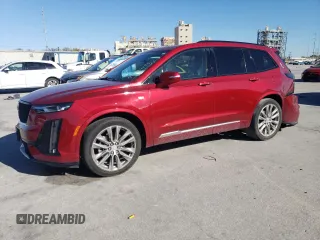 2020 Cadillac XT6 AWD Sport with VIN 1GYKPGRS0LZ105732, listed as a Copart auction lot 49394255 with 57,871 mi miles and Salvage Title. Bid and sale history available at carsss.com. Image 1.