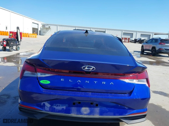 2021 Hyundai Elantra SEL with VIN KMHLS4AGXMU065233, listed as a IAAI auction lot 41675696 with 32,897 mi miles. Bid and sale history available at carsss.com. Image 16.