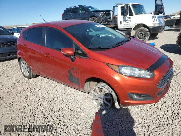 2019 Ford Fiesta SE with VIN 3FADP4EJ0KM166014, listed as a Copart auction lot 45999075 with 49,142 mi miles and Salvage Title. Bid and sale history available at DreamBid. Image 4.