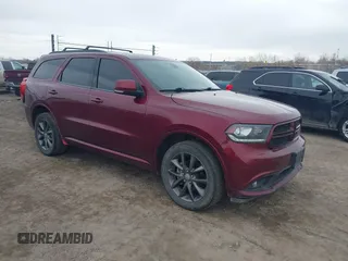 2018 Dodge Durango GT with VIN 1C4RDJDG6JC439843, listed as a IAAI auction lot 41768367 with 102,045 mi miles and . Bid and sale history available at DreamBid. Image 1.