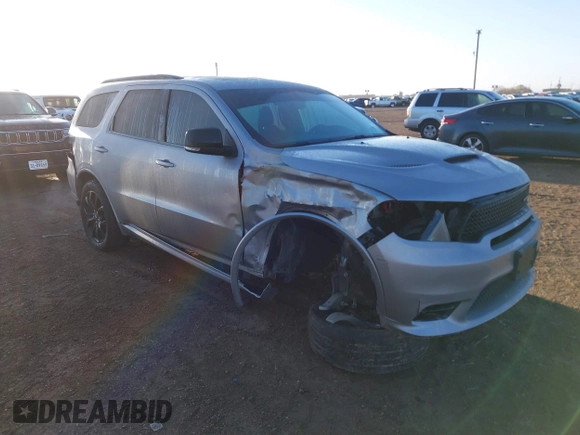 2020 Dodge Durango GT Plus with VIN 1C4RDHDG3LC381119, listed as a IAAI auction lot 41669716 with 55,207 mi miles and . Bid and sale history available at carsss.com. Image 1.