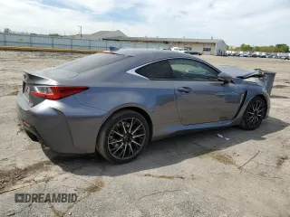 2015 Lexus RC F with VIN JTHHP5BCXF5001296, listed as a Copart auction lot 56637605 with Not provided miles and Salvage title. Bid and sale history available at DreamBid. Image 3.