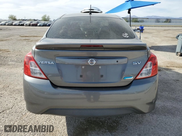 2016 Nissan Versa S Plus with VIN 3N1CN7AP1GL822969, listed as a Copart auction lot 58520635 with 86,889 mi miles and Salvage title. Bid and sale history available at DreamBid. Image 6.