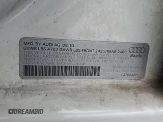 2011 Audi A4 Premium Plus с VIN WAUEFAFL2BN016540, выставлен на аукционе Copart как лот 51489375 с пробегом 122 794 миль миль и Списание • Salvage title. История ставок и продаж доступна на DreamBid. Изображение 14.