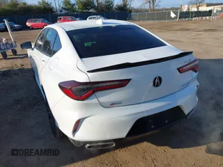 2021 Acura TLX w/A-Spec Package with VIN 19UUB6F50MA007713, listed as a IAAI auction lot 41864738 with 52,270 mi miles. Bid and sale history available at carsss.com. Image 3.