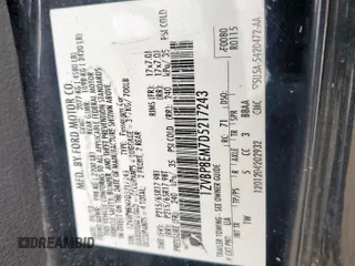 2013 Ford Mustang V6 с VIN 1ZVBP8EM7D5217243, выставлен на аукционе Copart как лот 59540935 с пробегом 204 457 миль миль и Списание • Salvage title. История ставок и продаж доступна на DreamBid. Изображение 12.