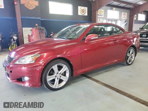 2012 Lexus IS 250 C with VIN JTHFF2C29C2526040, listed as a Copart auction lot 71417364 with 153,210 mi miles and Salvage title. Bid and sale history available at DreamBid. Image 1.