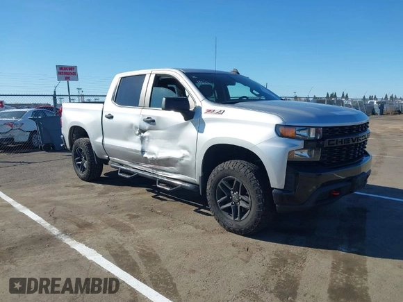 2020 Chevrolet Silverado 1500 Custom Trail Boss with VIN 3GCPYCEF7LG435281, listed as a IAAI auction lot 41755690 with 128,927 mi miles and . Bid and sale history available at DreamBid. Image 1.