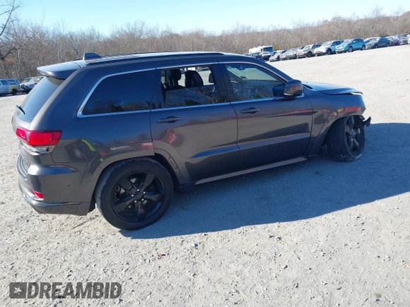 2015 Jeep Grand Cherokee Overland with VIN 1C4RJFCGXFC215750, listed as a IAAI auction lot 40795135 with 89,110 mi miles and . Bid and sale history available at DreamBid. Image 4.