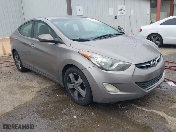 2012 Hyundai Elantra GLS with VIN 5NPDH4AE7CH086622, listed as a IAAI auction lot 42056652 with 302,842 mi miles. Bid and sale history available at carsss.com. Image 1.