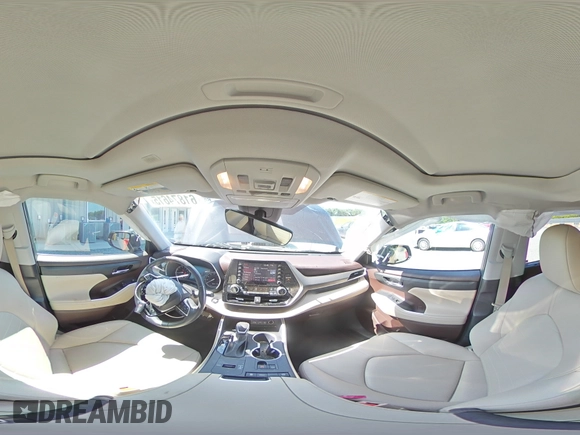 2021 Toyota Highlander XLE with VIN 5TDGZRAH4MS080595, listed as a Copart auction lot 61874615 with 56,315 mi miles and Salvage title. Bid and sale history available at DreamBid. Image 15.