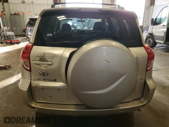2008 Toyota RAV4 with VIN JTMBK33V985045884, listed as a Copart auction lot 42419555 with 211,295 mi miles and Salvage Title. Bid and sale history available at carsss.com. Image 6.