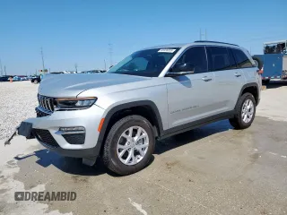 2022 Jeep Grand Cherokee Limited with VIN 1C4RJGBG1N8570458, listed as a Copart auction lot 52026855 with 16,134 mi miles and Salvage title. Bid and sale history available at DreamBid. Image 1.