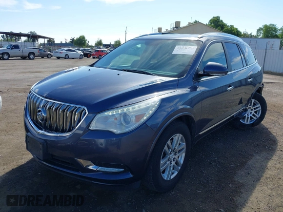 2014 Buick Enclave Convenience with VIN 5GAKRAKD0EJ224277, listed as a IAAI auction lot 42010590 with 110,857 mi miles. Bid and sale history available at carsss.com. Image 2.