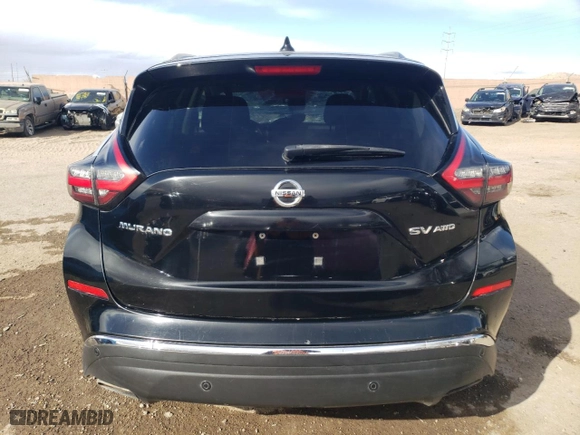 2020 Nissan Murano SV with VIN 5N1AZ2BS3LN143077, listed as a Copart auction lot 47268245 with 143,776 mi miles and Salvage Title. Bid and sale history available at carsss.com. Image 6.