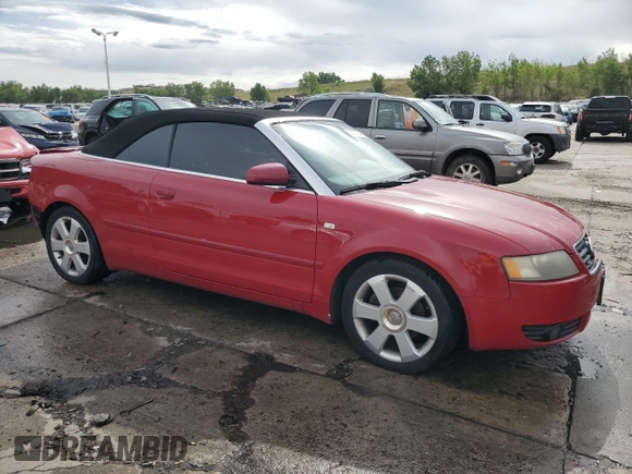2004 Audi A4 3.0L with VIN WAUAT48H04K002500, listed as a Copart auction lot 67114134 with 128,778 mi miles and Salvage Title. Bid and sale history available at carsss.com. Image 4.