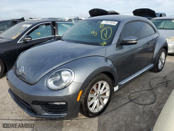 2018 Volkswagen Beetle S with VIN 3VWFD7AT0JM702234, listed as a Copart auction lot 77971914 with 0 mi miles and Non Repairable. Bid and sale history available at carsss.com. Image 1.