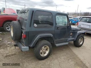 2002 Jeep Wrangler Sahara with VIN 1J4FA59S42P776905, listed as a Copart auction lot 53373015 with 231,915 mi miles and Clean Title. Bid and sale history available at carsss.com. Image 3.