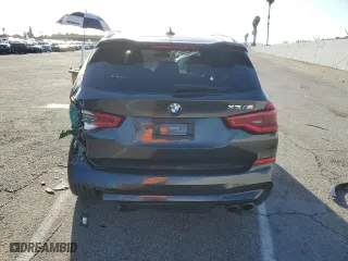 2020 BMW X3 M Competition with VIN 5YMTS0C07L9B75827, listed as a Copart auction lot 46187434 with 32,418 mi miles. Bid and sale history available at carsss.com. Image 6.